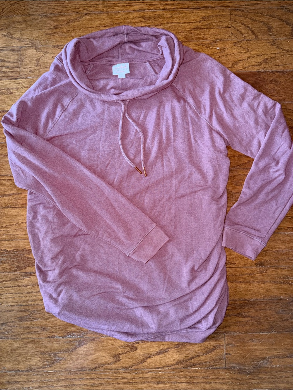 Isabel Maternity by Ingrid & Isabel Dusty Rose Cowl Neck Pullover